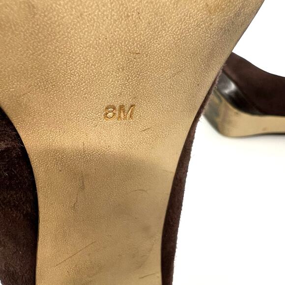 Marc Fisher Destina Brown Suede Pumps Women's 8 US - Picture 9 of 9